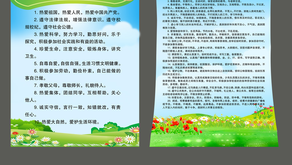 全新升级版小学生行为规范：十项守则概览