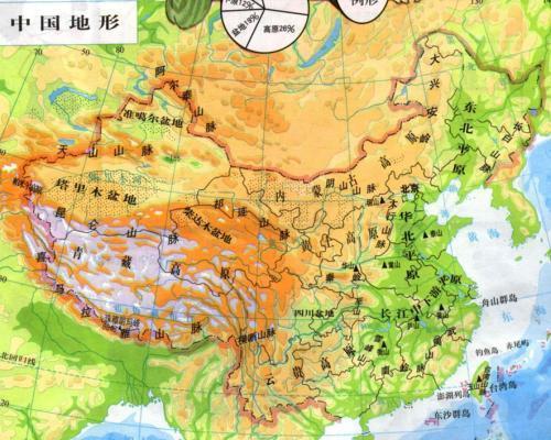 全新高清竖版版式，尽览中华大地壮丽地形风貌图